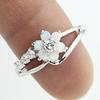 1pc Wind Flower Ring Synthetic Zircon Jewelry