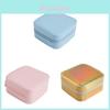 Classic Leather Jewelry Box With Mirror For Earrings And Rings Storage