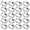 20 шт пустые кольца DIY регулируемые плоские кольца из нержавеющей стали основы для мужчин и женщин ювелирные изделия ремесло