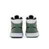 Womens Air Jordan 1 Mid SE 'Dutch Green' (women's sizes) Dutch Green / Black / Barely Green / Arctic Pink Vintage Basketball Shoes CZ0774 300