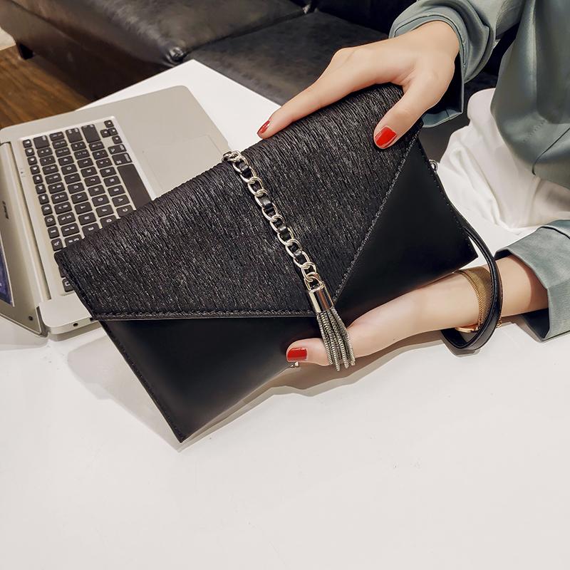 Clutch Bag Women's Evening Bags New Fashion Banquet Party Chains Handbags Versatile Tassel Shoulder Crossbody Bag