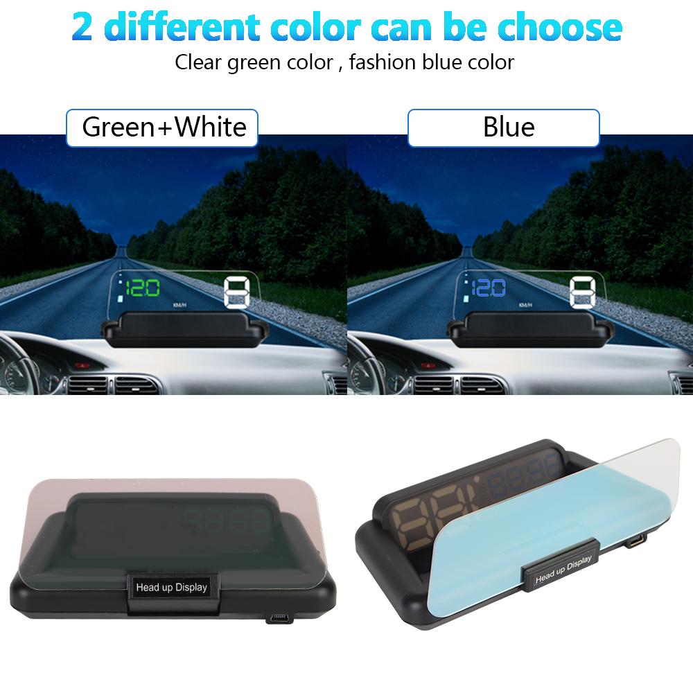 OBD2 Speedometer Auto Electronic Windshield Projector C500 Mirror HUD Car Head Up Display Water Temp RPM Voltage Alarm