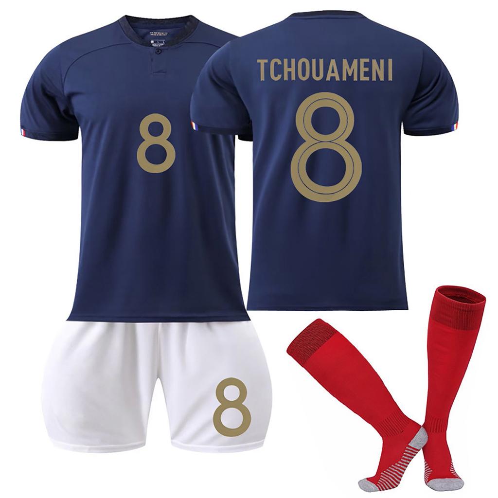 Комплект детского футбольного тренировочного костюма 22/23 France Home Jerseys