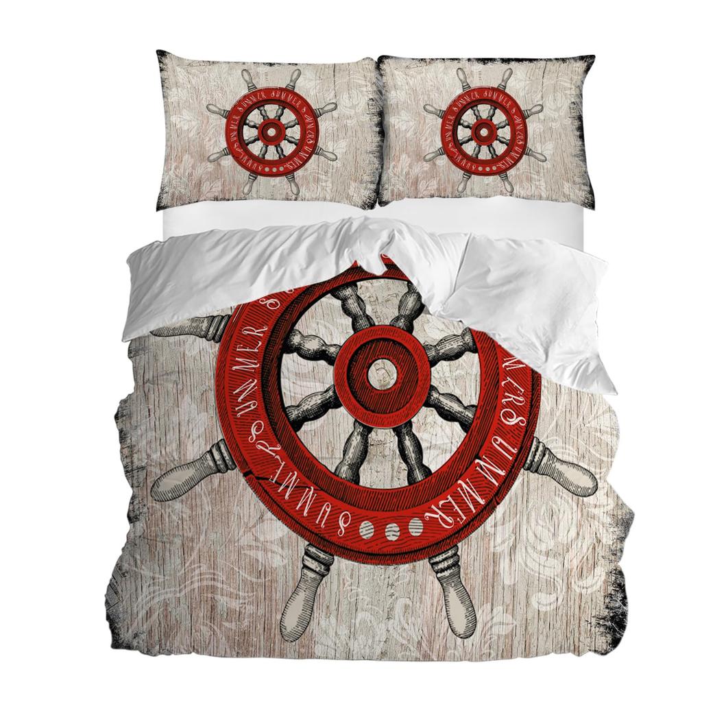 Пододеяльник с рулем для взрослых, размер Queen, легкий, для спальни, 2 наволочки, 1 пододеяльник, без одеяла