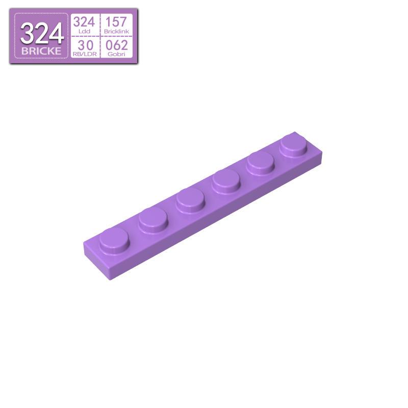 BRICKE 1x6 Thin Plate for Lego 3666 Compatibility – Loose MOC Building Blocks