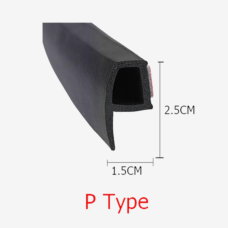 2 метра клейкой автомобильной резиновой уплотнительной ленты EPDM, шумоизоляционный дверной уплотнитель для автомобильного окна, двери, багажника двигателя