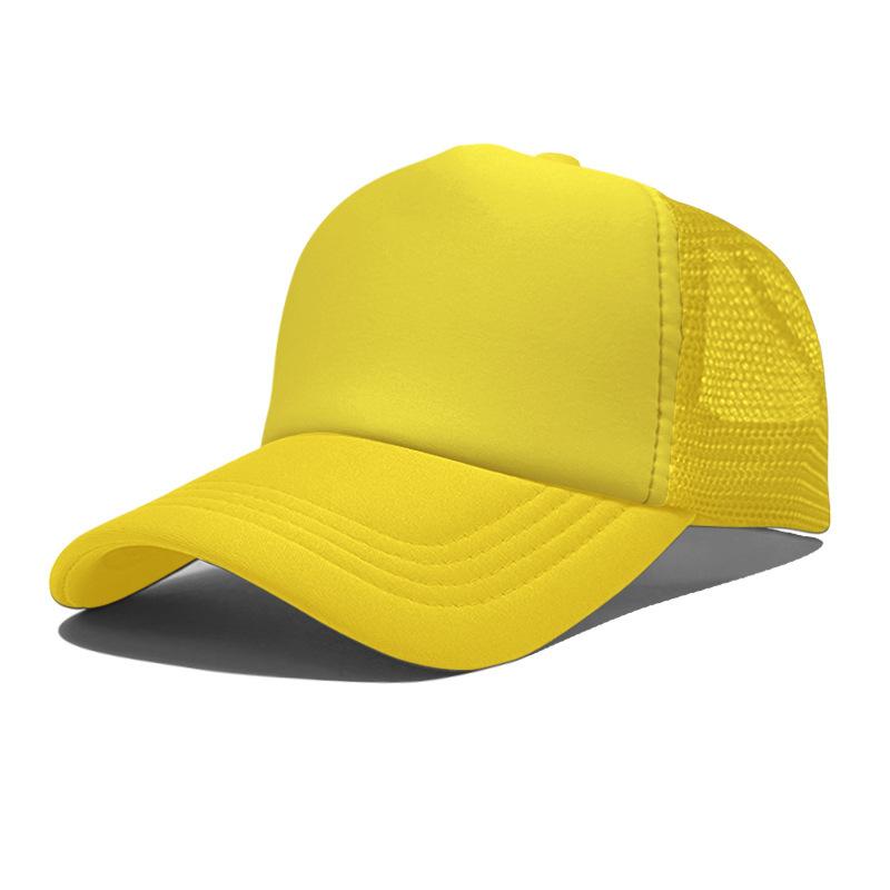 High Quality Custom LOGO 5 Panel Mesh Baseball Cap Print Embroidery Sponge Foam Trucker Hats