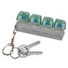 4 Keys Finger Keyboard Keycap Key Button Fidget Keychain Crystal Clicker Sensory Toy Stress Relief Clicker Toy With Led Lights