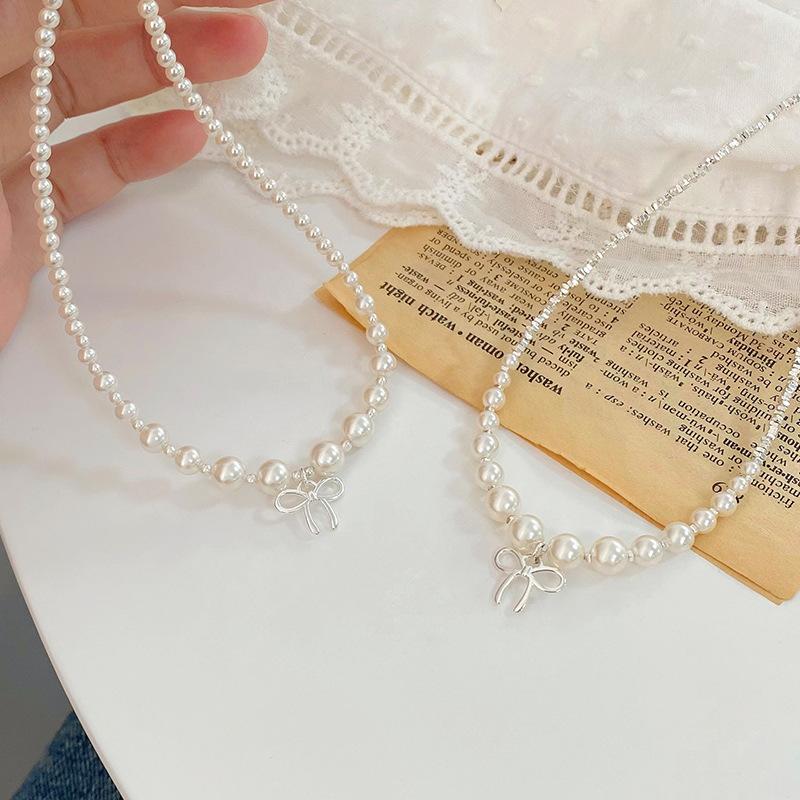 Легкая роскошная жемчужная цепочка на шею, фрагментированное детское ожерелье, разработанное женским меньшинством, высококачественная цепочка для воротника