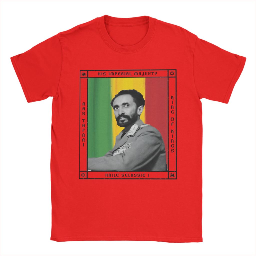 Awesome His Imperial Majesty Haile Selassie I King Of Kings TShirts for Unisex Crewneck T Shirts Short Sleeve Tees Clothing
