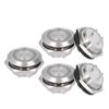 5 шт. Мгновенная кнопка-переключатель, металлическая, с автовозвратом, ультратонкая, водонепроницаемая, со светодиодом, 19 мм, DC3~6 В, синяя