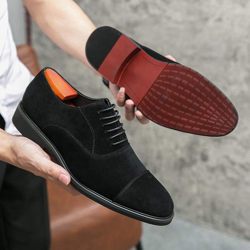 Туфли-оксфорды из замши, мужская повседневная обувь из искусственной кожи, роскошные брендовые мягкие мужские туфли на шнуровке, деловые, для отдыха, для прогулок, мужские