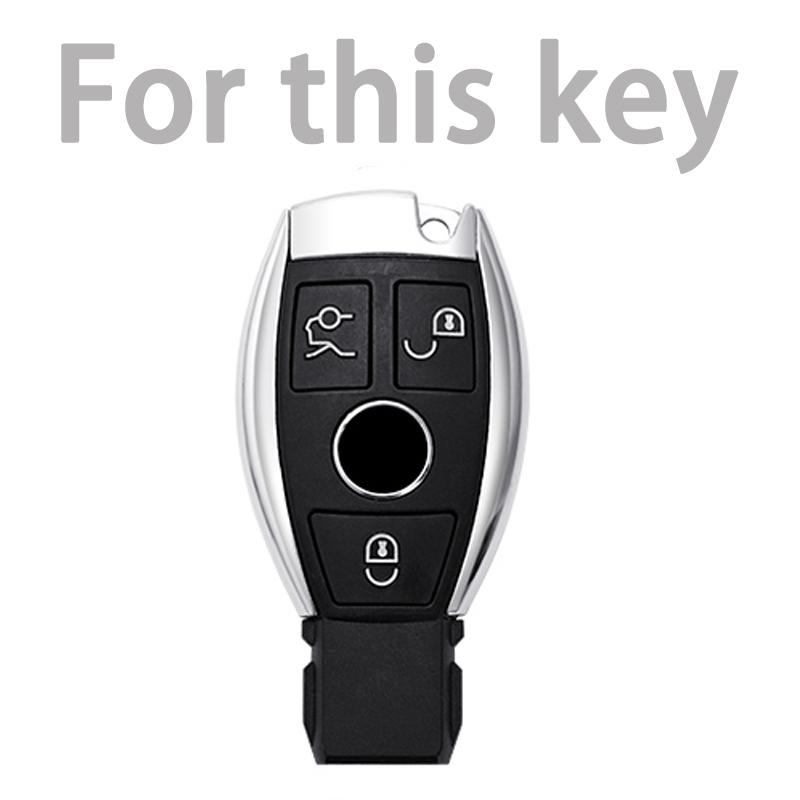 Чехол для ключей из ТПУ с 3 кнопками, чехол для ключей для Mercedes Benz ABCS Class AMG GLA CLA GLC W176 W221 W204 W205, держатель аксессуаров в виде ракушки