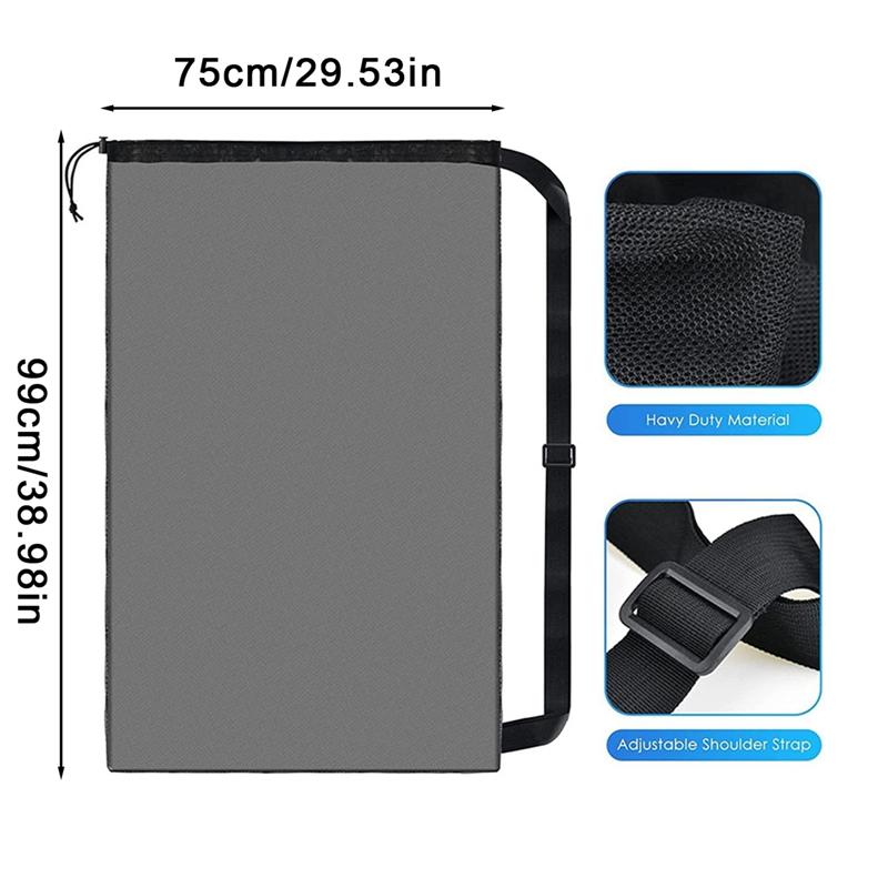 Большая вместительная спортивная сумка с завязками, сетчатая сумка на плечо для хранения баскетбольного футбольного мяча для футбола и волейбола, плавания, Gea