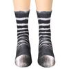 Unisex Adult Children 3D Print Animal Foot Hoof Paw Print Sock Novelty Crew Socks Tube Mid Stockings