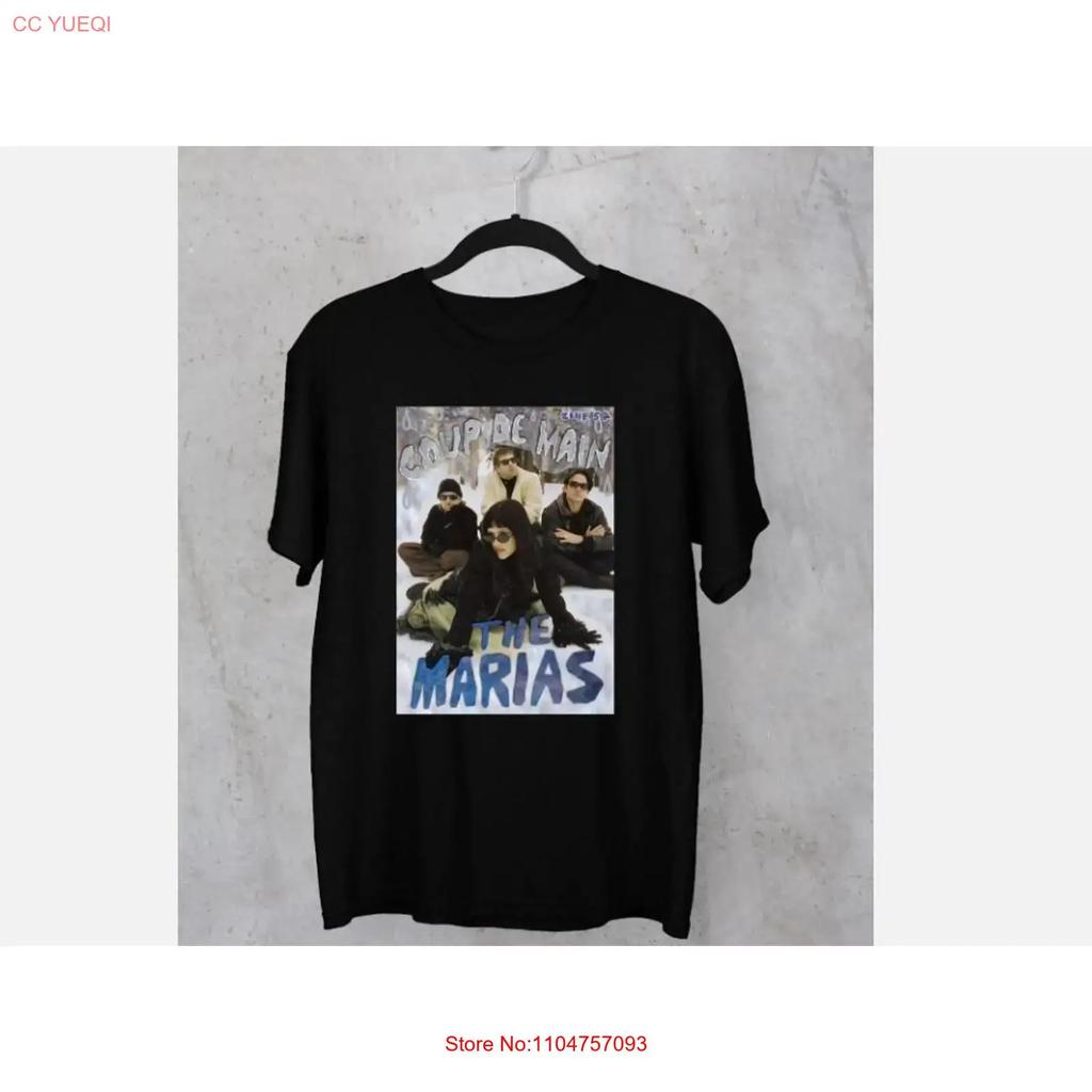 NEW The Marias band ALBUM black T shirt All sizes S vintage Washed designer clothes Stretched fashion Soft Versatile