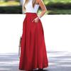 Pleated Skirt 2023 Spring & Fall Fashion Cross-Border Women's Clothing Plus Size Pure Color High Waist Pleated Half-Length Skirt