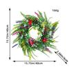 Wildflower Garland, Wall Decoration, Spring Simulated Flower Vine Circle, Plant Eternal Flower, Door Hanging, Festival Decoration