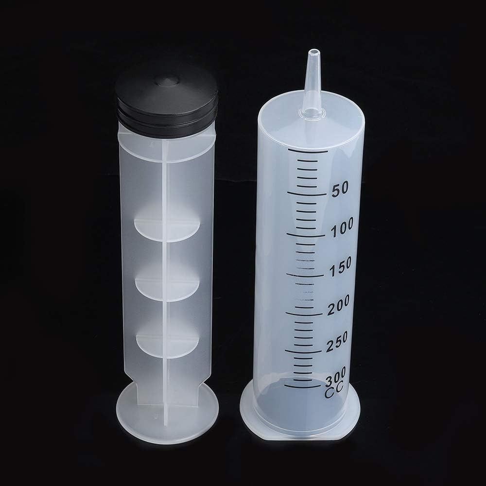 With 1.5M Tube Plastic Syringes Extra Large Giant Syringe Reusable 300ml Syringe Glue Dispensing