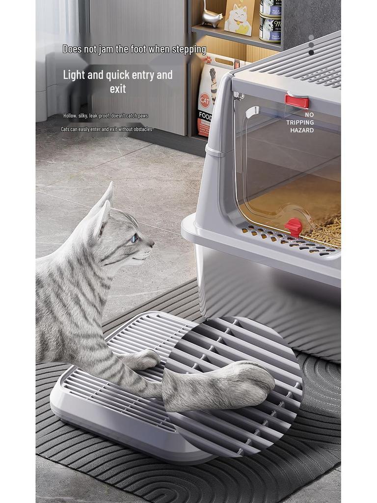 Double Layer Cat Litter Mat: Anti-Splash, Anti-Carry-Out, Universal Fit for Litter Boxes