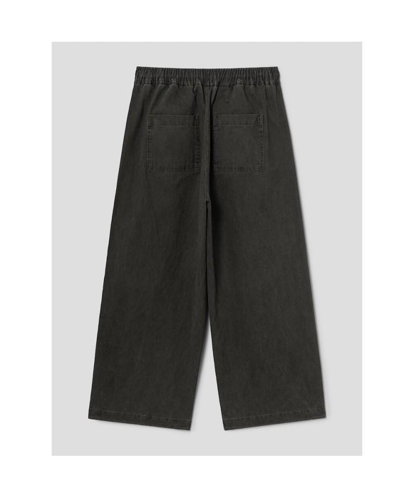 8SECONDS Balloon Fit Cotton Elastic Waist Pants Khaki