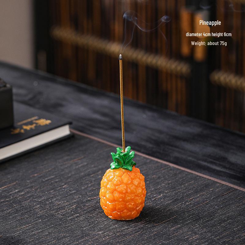 Подставка для благовоний из смолы с личи, Деревянная курильница из сандала, Керамическое украшение для дома