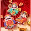 The God of Wealth New Year Pendant Exquisite DIY Spring Festival Magnetic Stickers Festive Propitious