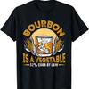 Bourbon Is Vegetable Whiskey Funny Bourbon Drinking Drinker T-Shirt