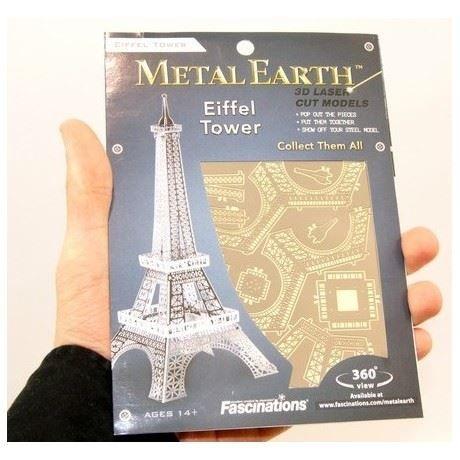 Maquette Métal 3D - Tour Eiffel - Gris - 1 pièce - À partir de 14 ans - Mixte
