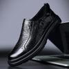 2025 leather shoes men's shoes casual one-pedal loafers leather business dress wedding shoes fashion trend versatile