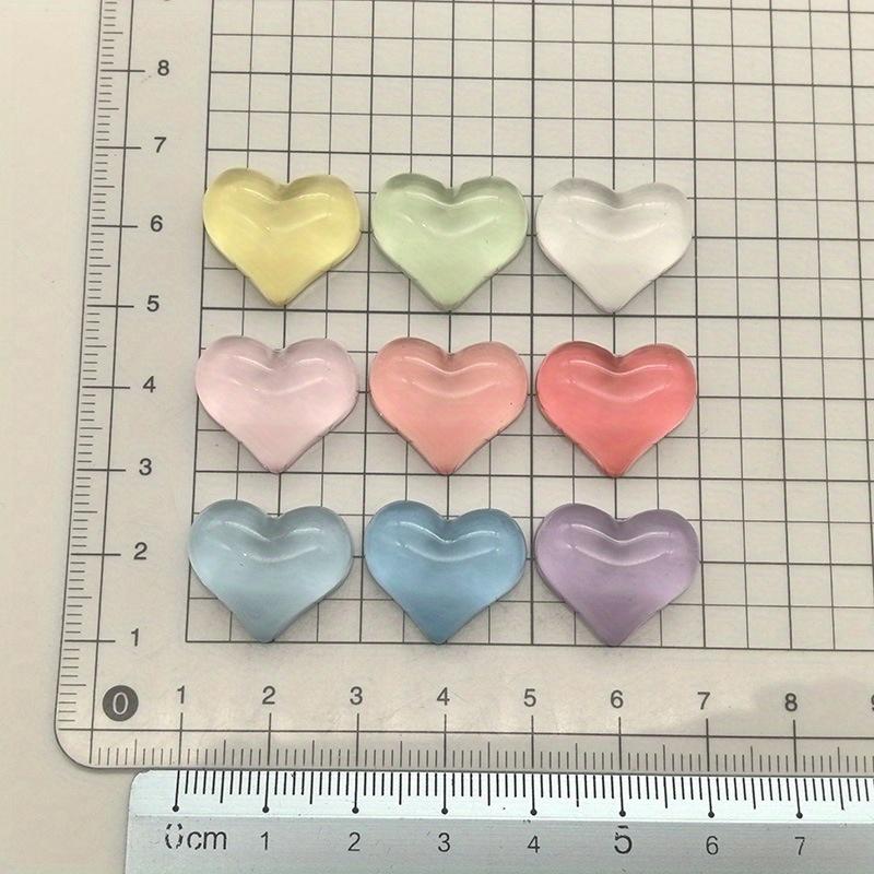 Набор из 9 милых магнитов на холодильник в форме сердца, розовые овальные пластиковые магниты на холодильник, декоративные магниты для доски, шкафа