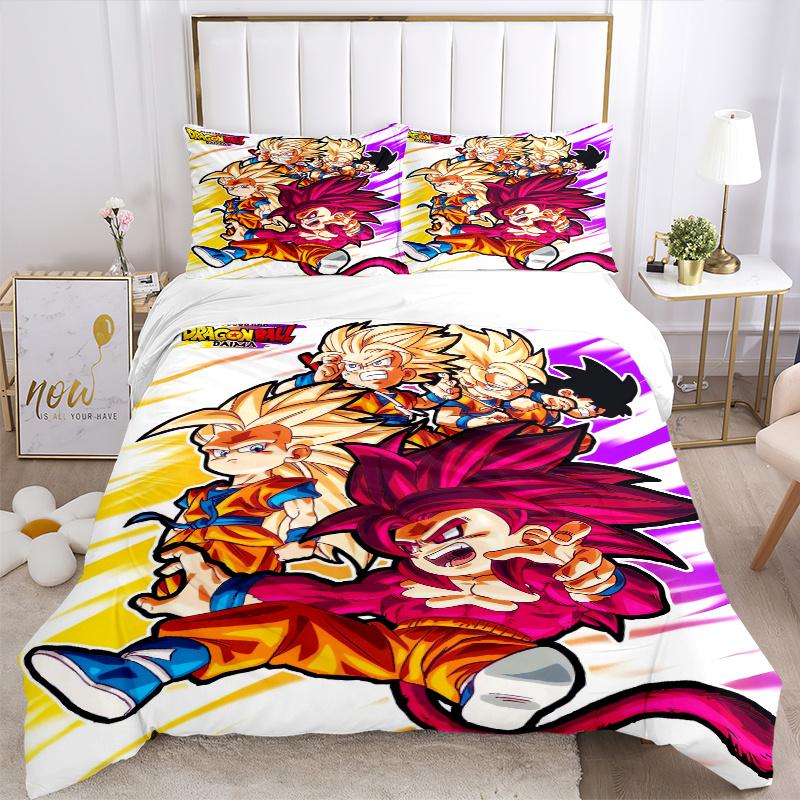 3pcs Dragon Ball Daima Printed Quilt Set Soft and Comfortable Quilt Cover for Bedroom Set .H025