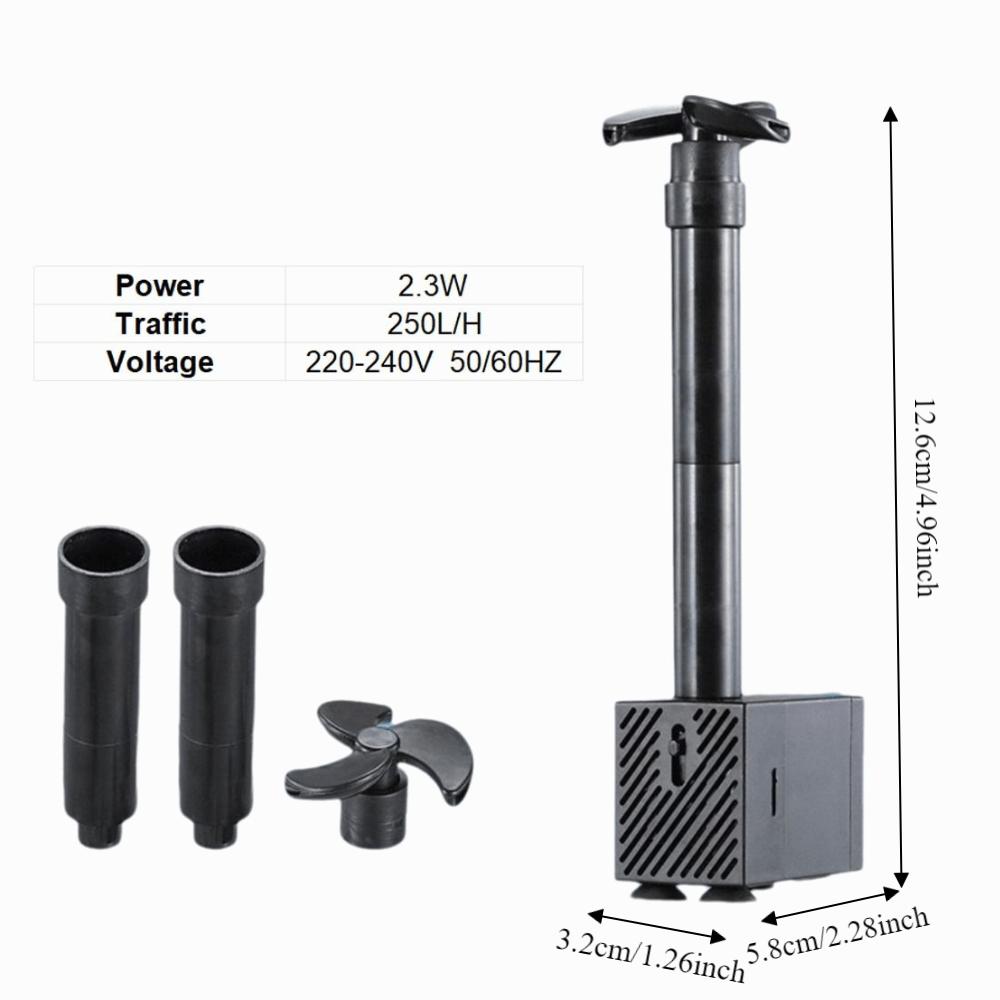 Rotary Spray Fish Tank Aerator Low-Water-Level Submersible Pump Turtle Tank Wave Pump Fish Tank