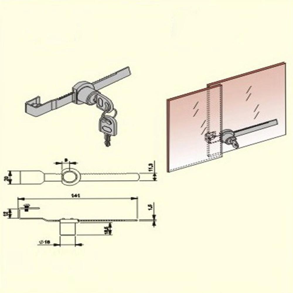 Cabinet Display Reptile Snake Lizard Enclosure Sliding Glass Door Metal Lock
