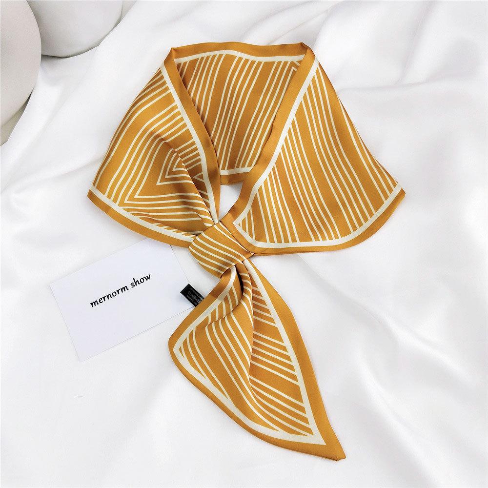 Новые шарфы Шелковые шарфы Женские весенние и осенние длинные декоративные профессиональные шарфы Летние тонкие стили в сочетании с рубашками Стильные