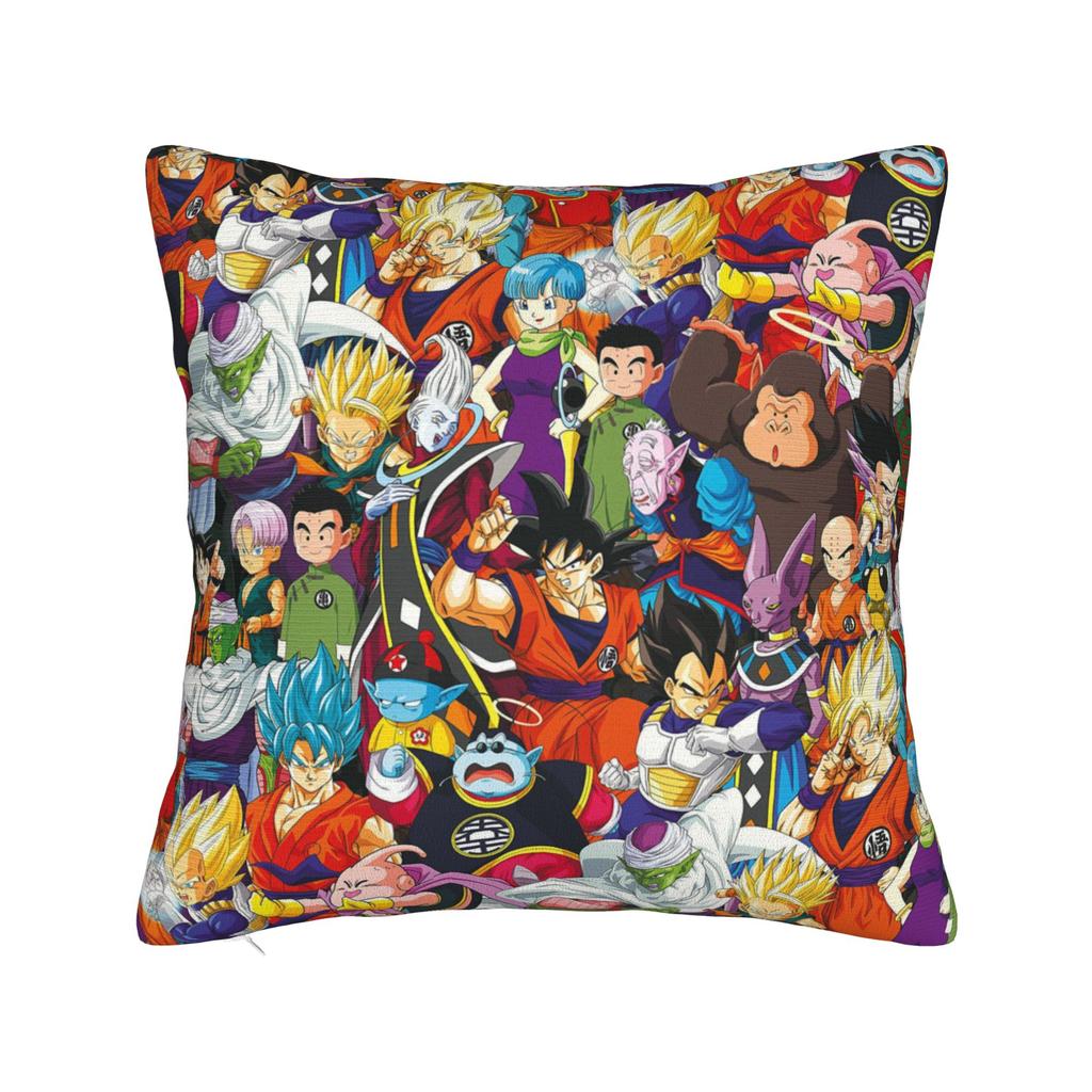 Dbz Goku Anime Square Pillow Case Polyester Throw Pillow Creative Pillowcase