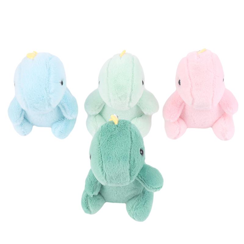 Cute Dinosaur Plush Toy Cartoon Doll Pendant Keychain Car Bag Key Ring Decor