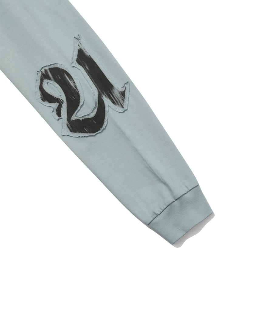 EPISODE UNTITLED Cutting Printing Patch Long Sleeves_Blue