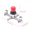 1Pc Regulator Valve Double Outlet Tube Air Compressor Switch Pressure Regulator Valve Fitting Part For Piston Air Compressor