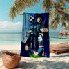 1pc Soccer Dream Adventure Cartoon Quick Dry Microfiber Bath Towel for Swimming Surfing Camping Unisex Holiday. SJT720195