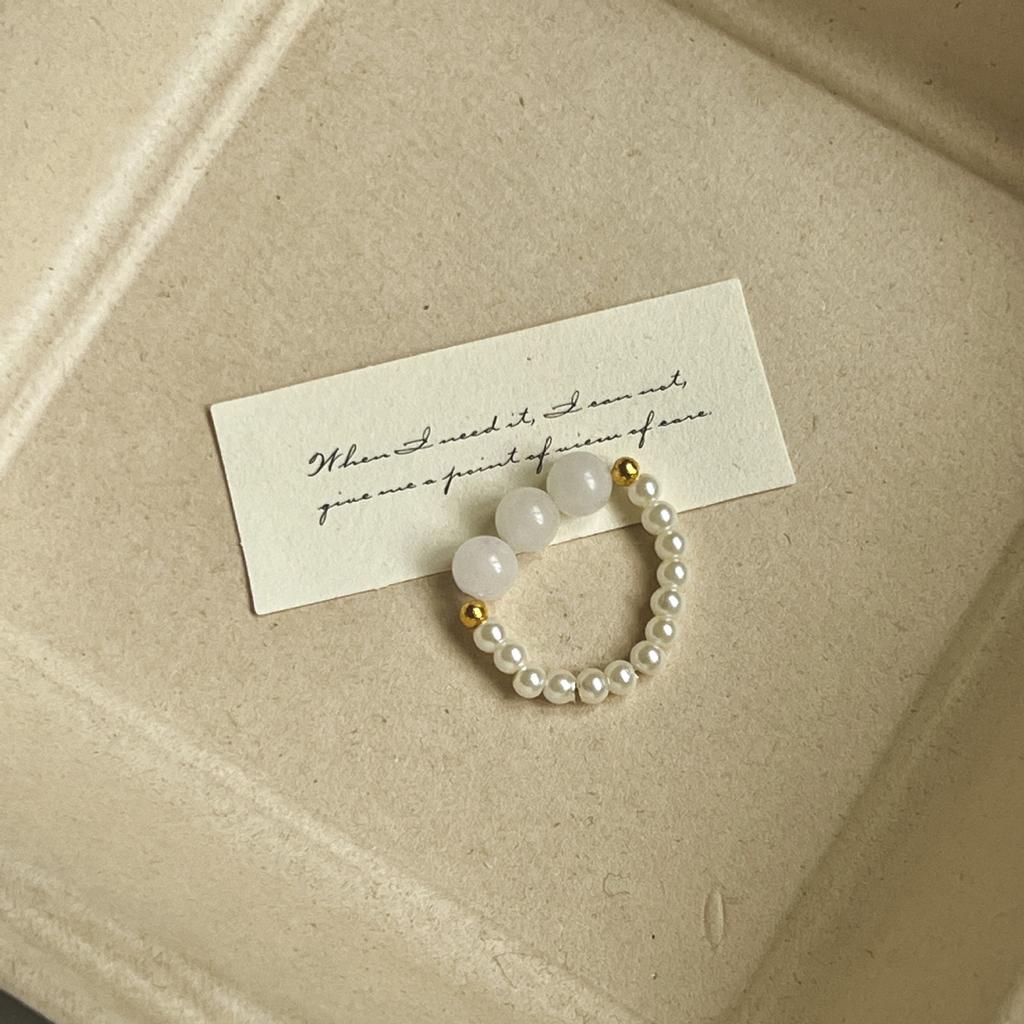 Цветное хрустальное кольцо с бисером, нишевый дизайн, чувство высокого класса, кольцо на палец, темперамент легкой роскоши, универсальные кольца-аксессуары