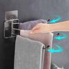 Towel Bar 180 Degree Towel Rack Bathroom Kitchen Wall-mounted Towel Rack