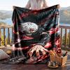 Warm Flannel Throw Blanket,Tokyo Ghoul Lightweight Cozy Blanket For Bed Sofa And Daily Use