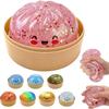 Реалистичная гигантская пельменная игрушка-сквиш с бамбуковой пароваркой, мягкий шарик из теста, игрушка-антистресс, забавная креативная игрушка