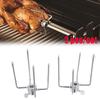 Tool Barbecue Accessories Food Grade Stainless Steel BBQ Forks Chicken Grill Spit Forks Meat Fork