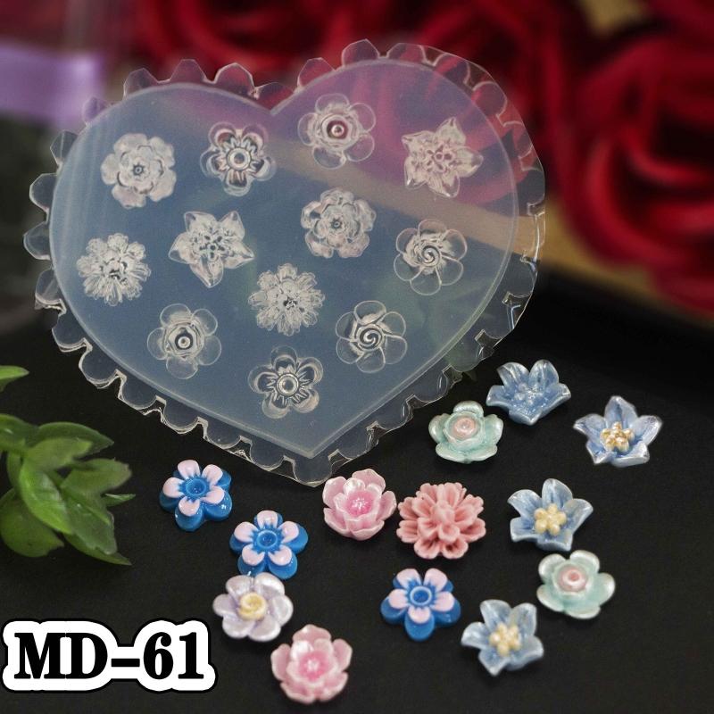 Силиконовые резные наклейки для ногтей Форма для нейл-арта из силикона 3D Цветок Звезда Форма для нейл-арта Цветок Силиконовая резная форма Декор для ногтей
