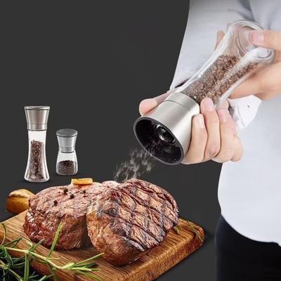 1/2 шт. Перечница Видимая Прозрачная Стеклянная Керамический Стержень Ручная Мельница