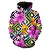 3D толстовка с капюшоном Flower Hoodie женская цветная летняя одежда Harajuku толстовки Hit Hop Streetwear Oversize Hoodie Top