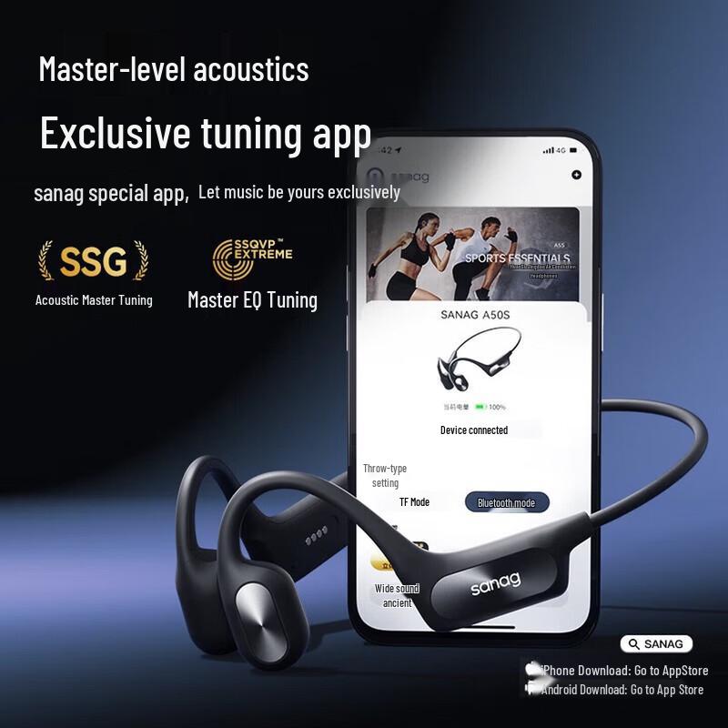 Беспроводные Bluetooth-наушники с костной проводимостью SANAG A30S Pro Max