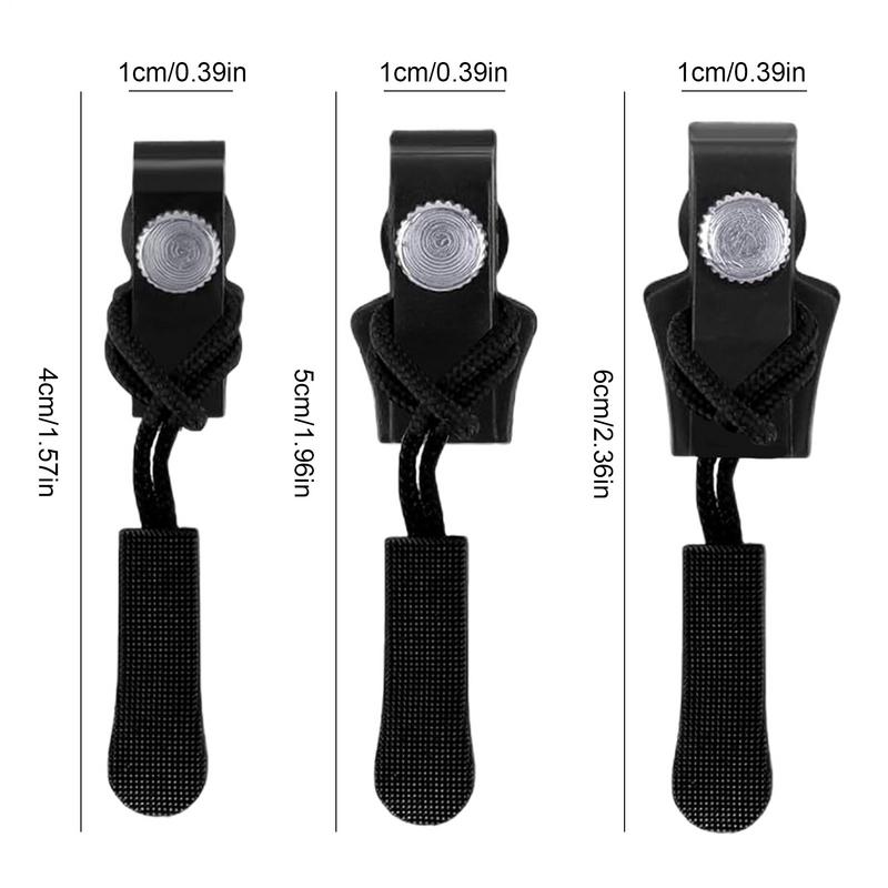 Набор для замены молнии Набор из 12 металлических головок для молнии с быстрым отсоединением 3 разных размера Замена пуллера молнии Для начинающих